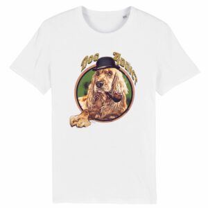 T-shirt Unisexe "DOG ADDICT" Cocker 100% Coton BIO