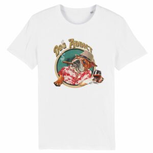 T-shirt Unisexe - Coton BIO - Illustration "DOG ADDICT" BullDog