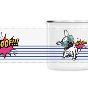 Mug émaillé Carlin "Woof !!!"