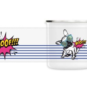 Mug émaillé Carlin "Woof !!!"