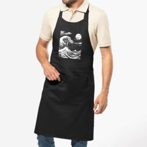Tablier - The Great Wave of Kanagawa - 100% Coton BIO